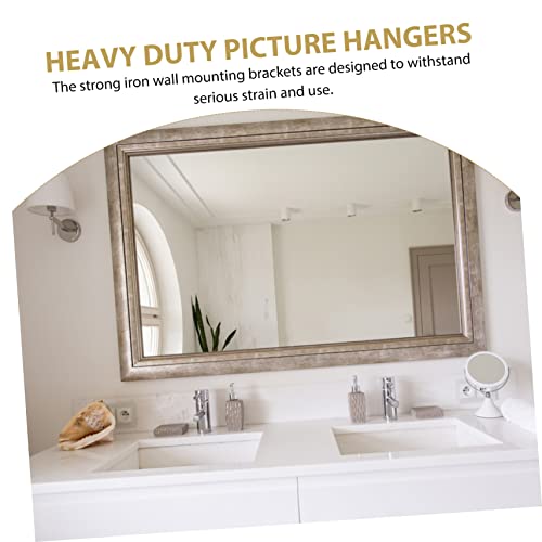 Image of OSALADI 10sets French Cleat Interlocking Picture Frame Hardware for Hanging Mirrors Artwork and Shelves Easy to Install Compact Design for Home and Gallery Use