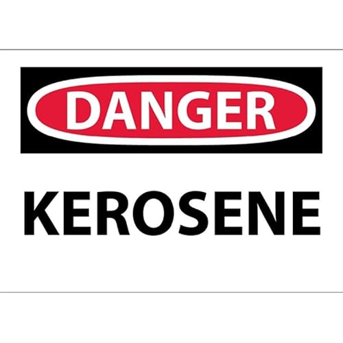 Danger Kerosene Sign - Chemical and HazMat Metal Sign 12x16 Inch for Security Use