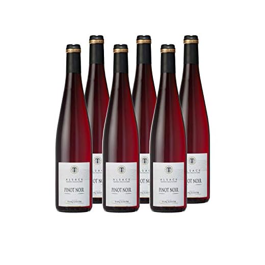 Cave de Turckheim - Pinot Noir - AOP Alsace - Vin Rouge - Lot de 6 bouteilles x 75cl