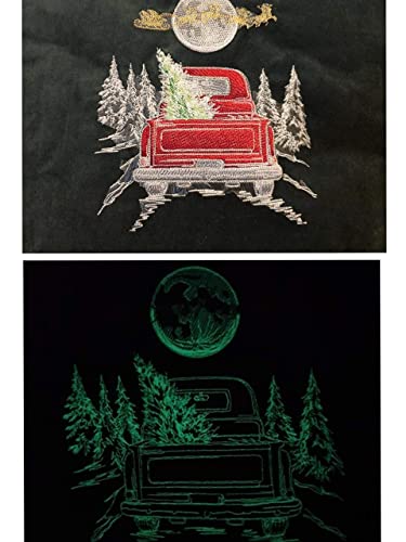 Hilo de bordar glow in the dark Simthread 5 carretes 550 yardas miniatura 6