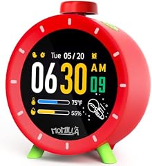 MOMILLA Colorful LCD Alarm Clock review image