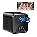 Tebetu Kamera überwachung Innen Klein 4K, Mini WiFi Kamera Akku, Mini Videoüberwachung Kameras Innen mit PIR Bewegungserkennung, Infrarot Nachtsicht, Max.128GB für Zuhause, das Büro, etc.