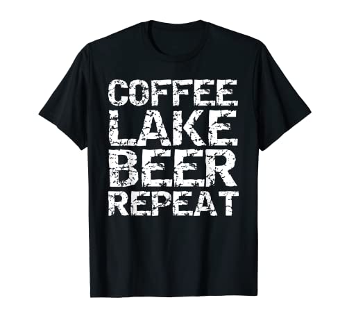 Coffee Lake Beer Repeat Camisa con alcohol envejecido Cafeína Camiseta