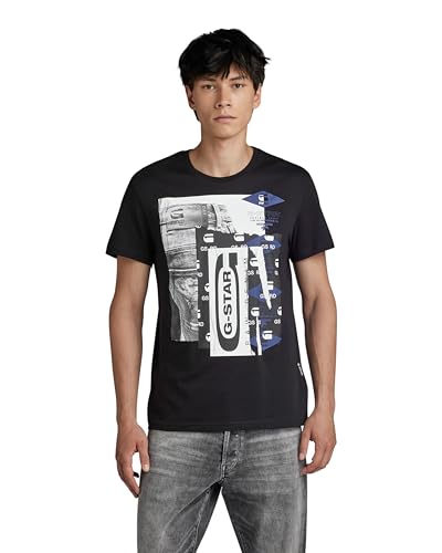 G-Star Denim GR T-Shirt Homme coupe ajustée finitions haut de gamme