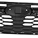 KARPAL Front Grille Upper Trim Fit for 2017 2018 2019 Subaru Impreza with Chrome Trim & Silver Outer 4PCS