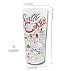 Catstudio Drinking Glass, North Carolina Frosted Glass Cup for Kitchen, 15oz Dishwasher Safe Tumbler for North Carolina Lovers #2