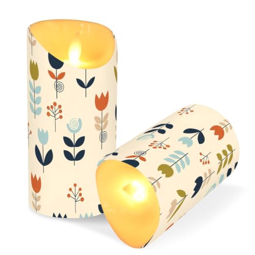 Velas votivas LED programables con mando a distancia y efecto parpadeo real pack de 2 3