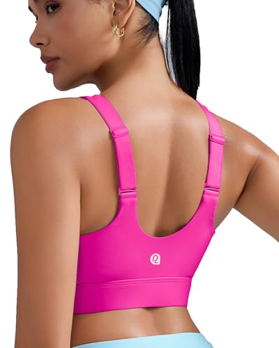 Image of RUNNING GIRL Adjustable Straps High Impact Sports Bra for Women,High Support Workout Sports Bras with Sewn in Pads