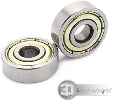 626ZZ Miniature deep Groove Ball Bearing 6x19x6 mm for 3D Printer for CNC (Quantity: 4 pcs)