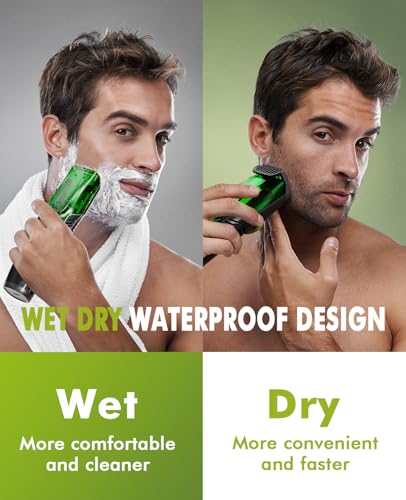 Image of Vacuum Beard Trimmer for Men: Cordless Electric Trimmer for Less Mess | 90+ Min Runtime & 20 Adjustable Lengths -IPX7 Waterproof & Rinses Easy -for Body & Mustache & Stubble