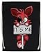 Capzy FNAF Plush Foxy It's Me Kordelzug Sporttasche Schwarz Drawstring Sport Bag