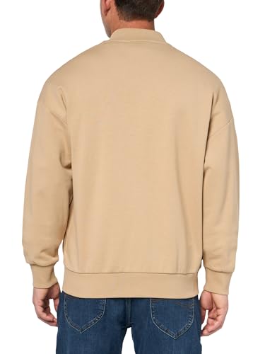Image of HUGO Men's Twill French Terry Zip Up Bomber Sweatshirt
