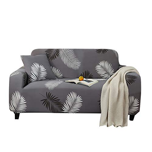 HALOVIE Funda Elástica para Sofá Fundas de Sofás Cubierta para Sofá Funda Cubre Protector para Sofás Decorativa Universal, 2 Plaza (145-185cm), con una Funda de Almohada de 45 * 45cm