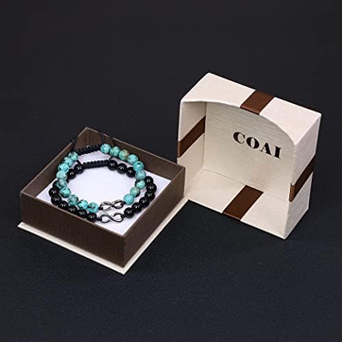 COAI Infinity His and Hers Stone Matching Couples Bracelets