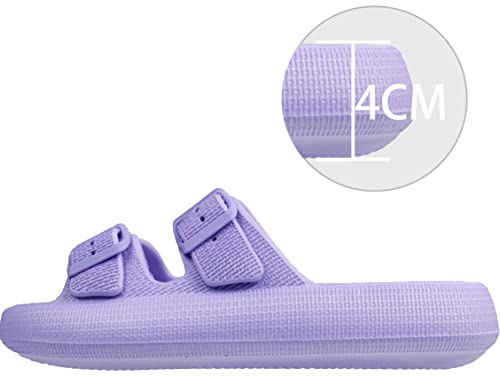 Image of BenSorts Pillow Sandals for Women Men Thick Sole Adjustable Buckles EVA
