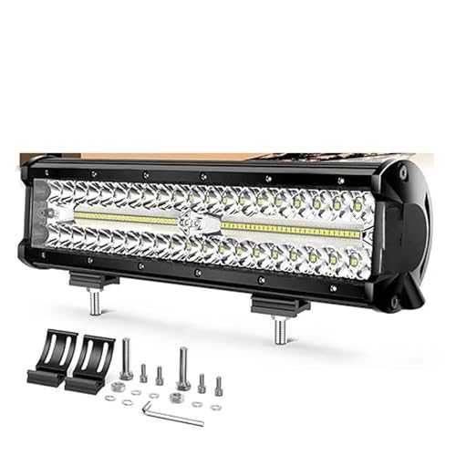 Barre lumineuse travail LED 12 pouces universelle - Jeu de phares pour moto et tout-terrain 4x4