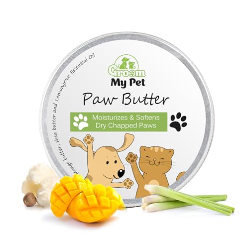 Image of Paw Butter-100g | for Pet Dog & Cat | Heals, Moisturizes & Nourishes Dry, Cracked & Chapped Paws and Elbows | Enriched with Mango Butter, Shea Butter & Lemongrass Essential Oil