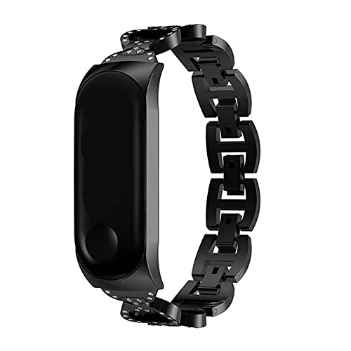 TRSX MI Band 5 6 SmartShatch de Acero Inoxidable Pulseras Accesorios de reemplazo Correas Pulseras for MI Band 3 4 Black Silla (Band Color : Black, Size : Mi Band 6) Cover