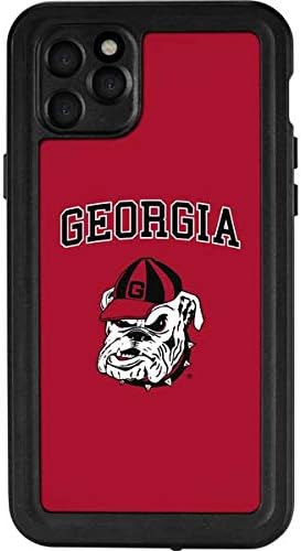 Skinit Waterproof Phone Case Compatible with iPhone 11 Pro Max - Officially Licensed College Georgia Bulldogs Design