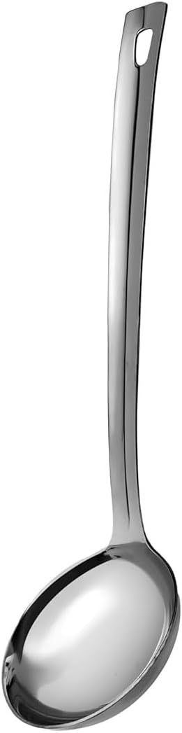 Stainless Steel Soup Ladle, Kitchen Cooking ladle,13" Metal Ladles | Long Handle, Ample Bowl Capacity, Perfect for Stirring, Serving, Heavy Duty Dishware Safe