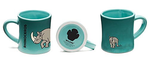 Wildini Bittymugs For Kids Lion/Rhinoceros - Kid Sized Mugs, 4Oz Ceramic, Bpa Free, Waldorf Preschool Mug, Kids Cup, Animal Mug Set, Hot Chocolate Mug, Milk Mug, Espresso Mug, Gift For Kids #TOP2