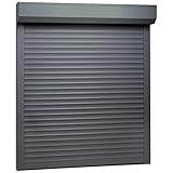 Elevata stabilità al vento vidaXL Tapparella Avvolgibile Moderna Innovativa Prefabbricata Funzionale Alte Prestazioni Durevole Serranda Tenda in Alluminio 80x100 cm Antracite