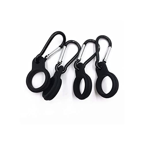 PATIKIL Clip Porta Bottiglia In Silicone (2 Pezzi) - Con Fibbia, Adatta A Zaino E Cintura - Blu E Argento