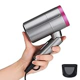 Plegable Portátil Mini Secador De Pelo, 1200W De Aniones De Metal De Pulverización De Pintura De Múltiples Funciones Herramientas Secador De Pelo Ligero...