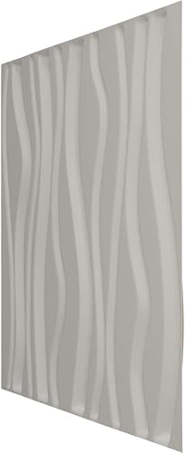 Miniatura 4 de Ekena Millwork Jackson EnduraWall Panel decorativo de pared 3D de 19 58 pulgadas de ancho x 19 58 pulgadas de alto, blanco satinado (cubre 2.67 pies