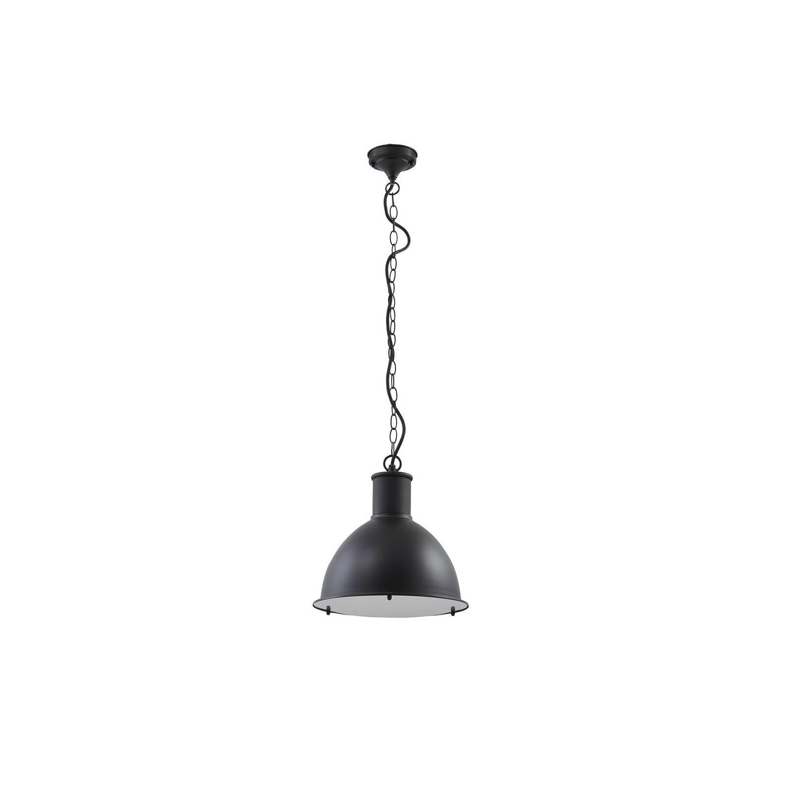Lindby Außenleuchte Luciane (spritzwassergeschützt in Schwarz aus Aluminium (1 flammig, E27) - Pendelleuchte außen
