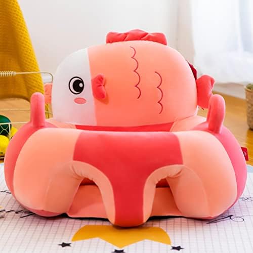 TUANTUAN 1 Pcs Baby Sitting Chair Cover Animal Shaped Kids Learning Sitting Chair Cover Support Sofa Infant Plush Seats Baby Sofa Seat Cover For Toddlers.(Only Cover)