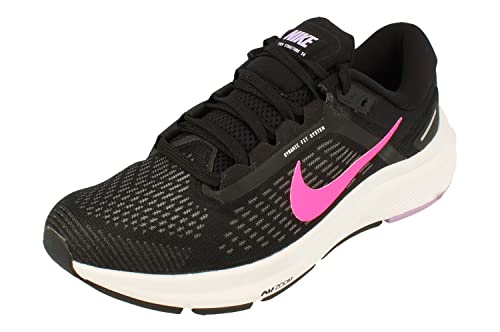 Nike Mujeres Air Zoom Structure 24 Running Trainers DA8570 Sneakers Zapatos (UK 4.5 US 7 EU 38, Black White 001)