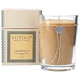 VOTIVO 16.2oz Large Aromatic Soy Blend Candle, Highly fragranced Luxury Home décor-Champaca