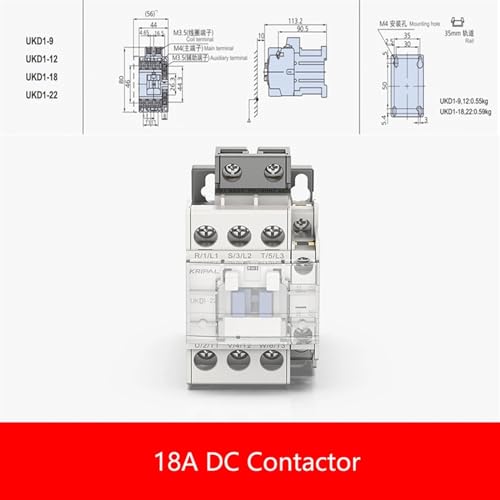 Contactor 18a DC 24V modulaire pour circuit de commande et automatisme industriel - 3