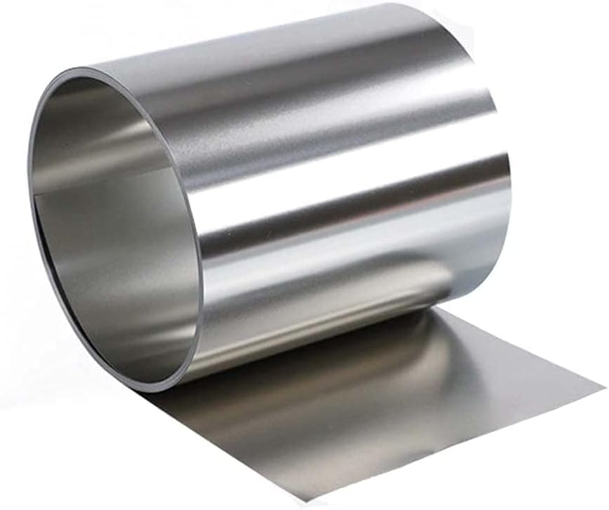 ART IFACT 1 Meter of 304 Stainless Steel Sheet/Foil - 0.1mm Thick x 4 inches Wide - for Decorations Art & Craft/Research & Development (0.1mm Thick X 100mm Wide X 1000mm)
