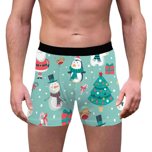Generisch Weihnachten Boxershorts Herren Lustig Druck Weihnachts...