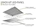 hykolity 2x2FT LED Flat Panel Troffer Light, 40W 5000K Recessed Back-Lit Drop Ceiling Light, 4400lm Lay in Fixture for Office, 0-10V Dimmable, 3-Lamp F17T8 Fixture Replacement, 2 Pack