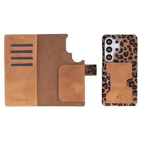Étui en cuir pleine fleur Venito pour Galaxy S26 Ultra housse luxe
