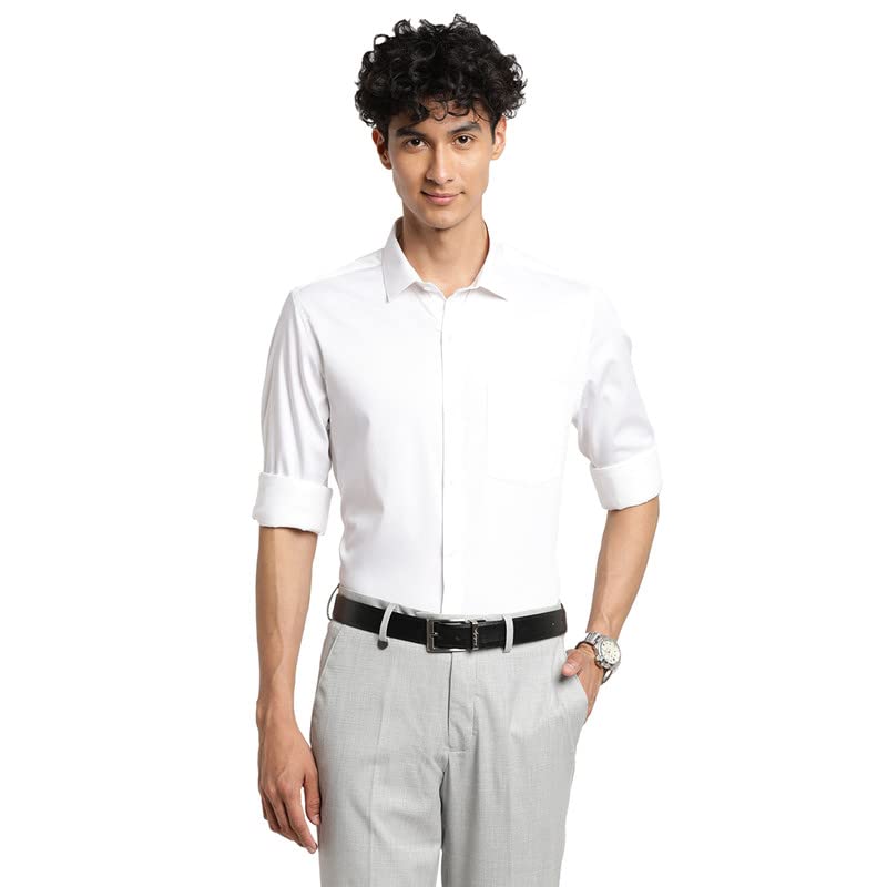 Image of Turtle Men Cotton Solid Slim Fit Ceremonial Shirts