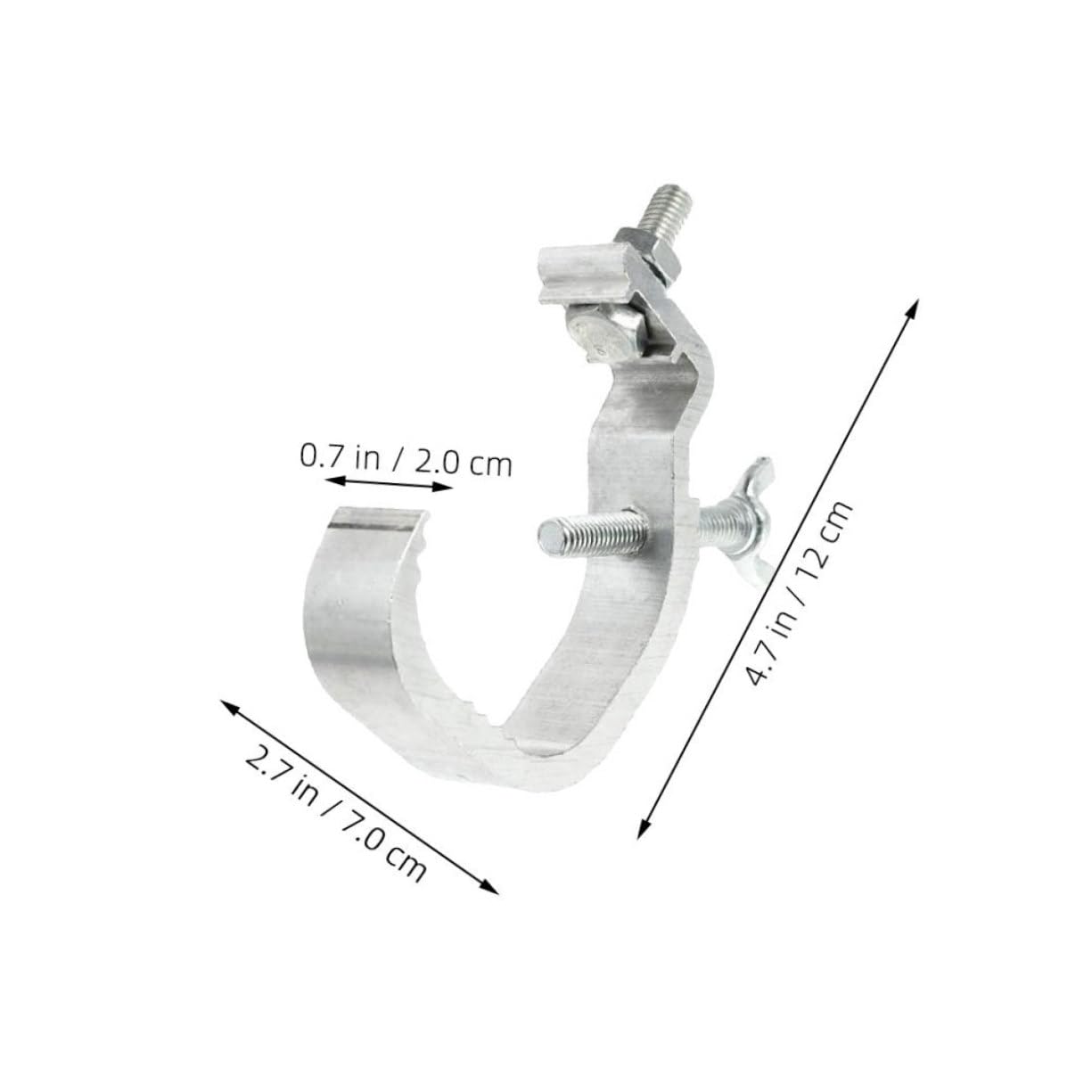 PRETYZOOM 12pcs Heavy Duty Stage Light Clamps: Aluminum Truss Hooks For Spotlight - Reliable For Stage, Performance And Event Lighting