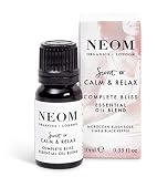 NEOM - Complete Bliss Essential Oil Blend, 10ml | Blush Rose, Lime & Black Pepper | Scent to Calm &