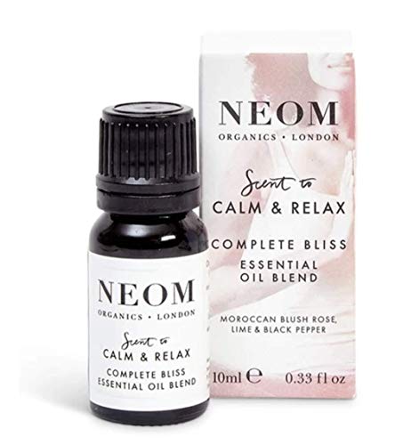 Neom - Complete Bliss Essential Oil Blend, 10Ml | Blush Rose, Lime & Black Pepper | Scent To Calm & Relax Range | 100% Natural Fragrance #TOP9