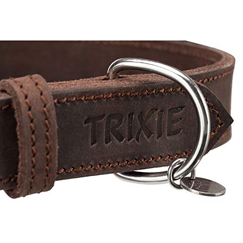 Trixie 19008 Rustic - Collare in Pelle grassa