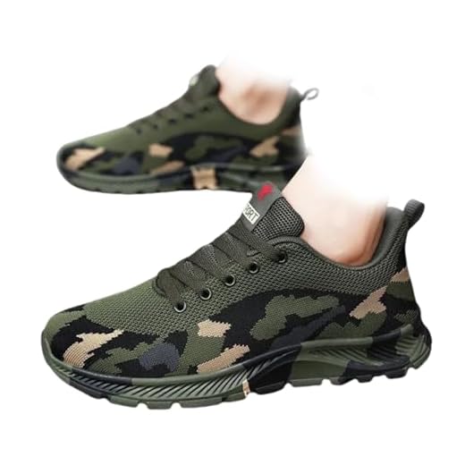 XUANXUANQZ Chaussures De Randonnée Camouflage pour Homme, Baskets De Chasse Légères, Chaussures Orthopédiques Hike Balance (Camouflage,40)