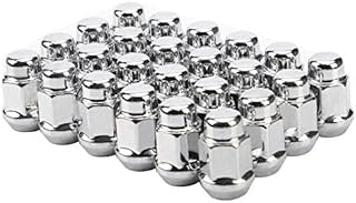 EZISOE 24 PCS M14X1.5 Chrome Lug Nuts, 1.38" Tall - 3/4" Hex Closed End Bulge Acorn Lug Nuts - Conical Seat Wheel Lug Nut for Silverado Suburban 1500 Tahoe K1500 Sierra Yukon Escalade