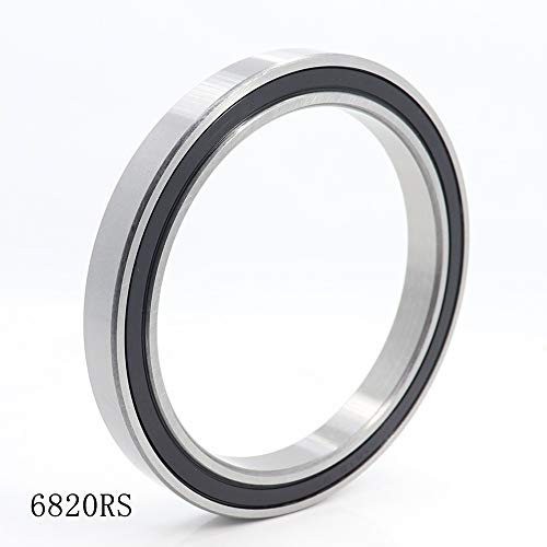 Suofeilaimu-Phone Case Durable Bearing 6820 2Rs Precision Bearing Abec-1 Deep Groove Ball Bearing Metric 6820Rs Thin Section Ball Bearings 61820 Rs 100X125X13 Mm #TOP2