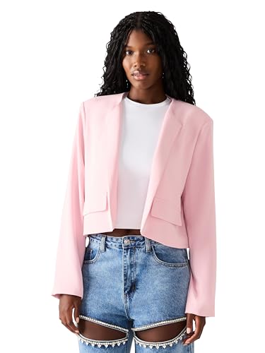 Image of Steve Madden Apparel SERENEA BLAZER,POWDER PINK, S