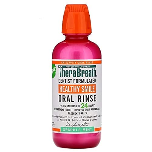 TheraBreath Healthy Smile Rinse Sparkle Mint 16 Oz