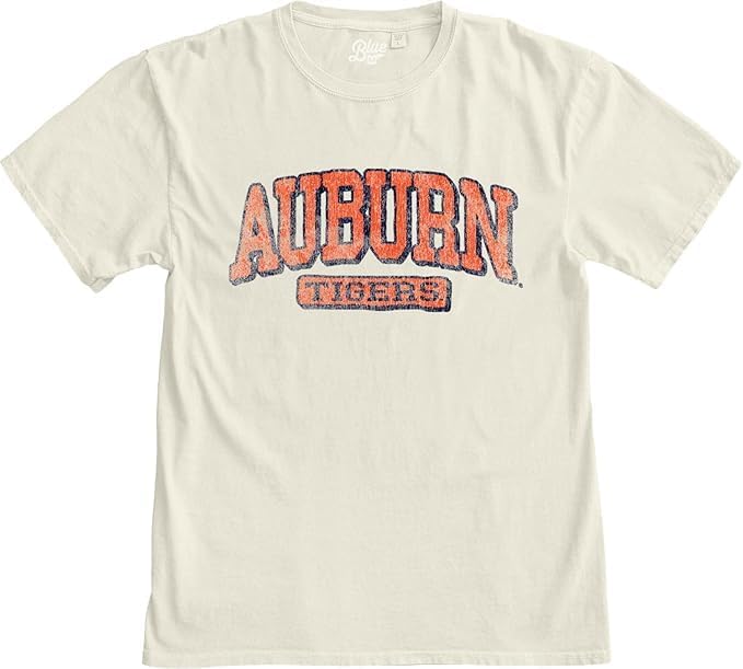 Blue 84 NCAA Unisex-Adult NCAA Officially Licensed T-Shirt Ivory Dyed Ringspun Vintage - Image 4