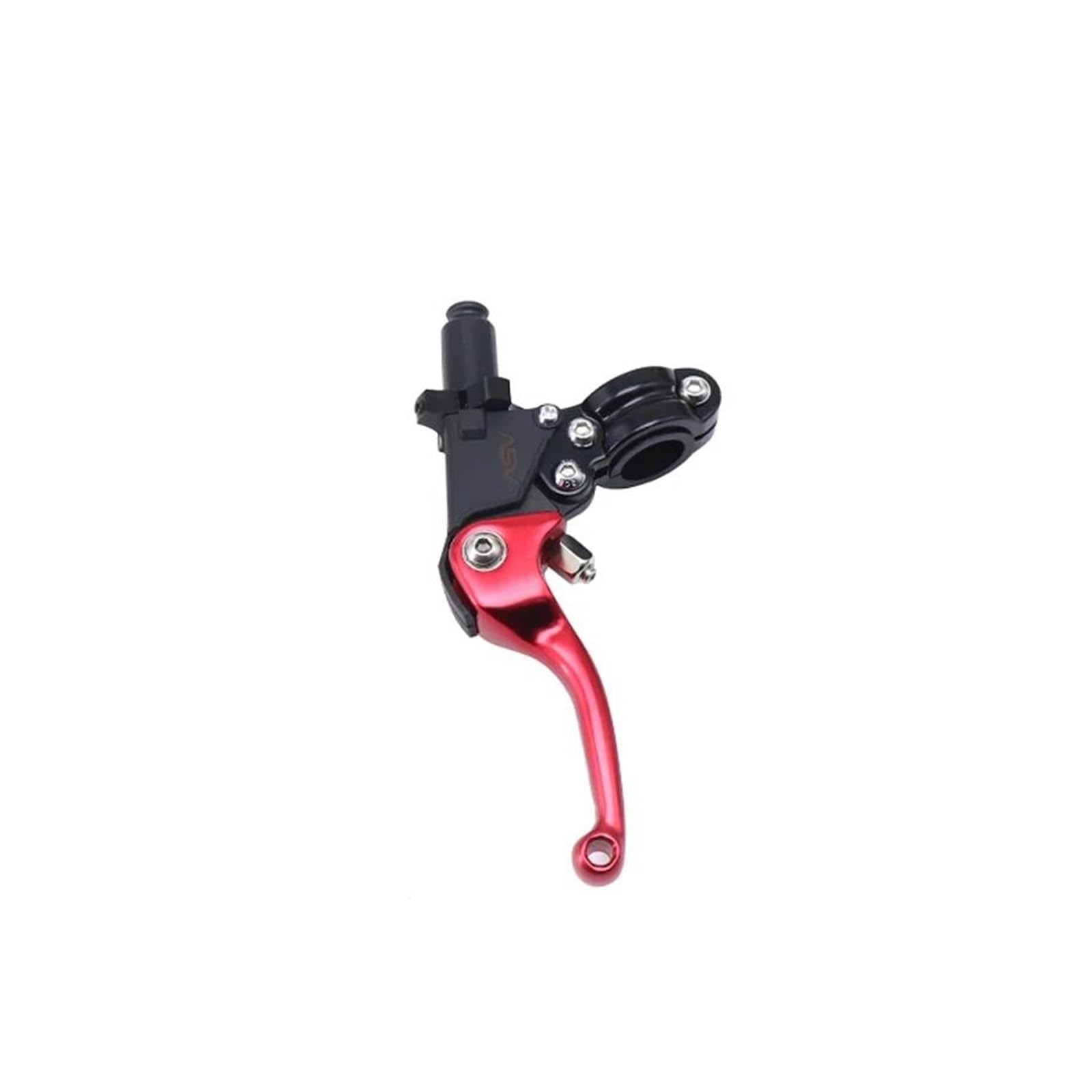 SUPER DAFI Brake Clutch Levers Universal 22MM Diameter Aluminum Adjustable Motorcycle Brake Handlebar Modified Clutch Lever Clutch Brake Lever(Short RED)